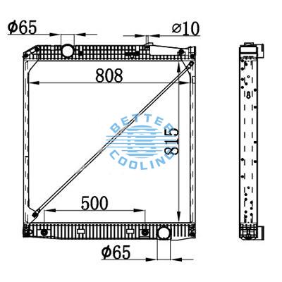 High Performance Truck Radiator For Mercedes-benz Actros 18t/20t25t/26t/32t/33t (96-) Oem: 9425000903/9425001503/9425000603