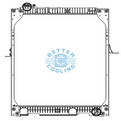 High Performance Truck Radiator For Mercedes-benz Ng90(87-) Oem: 655.500.00.03
