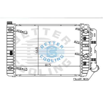 High Performance Truck Radiator For Mercedes-benz Atego(97-) Oem: 9405000203/303/403