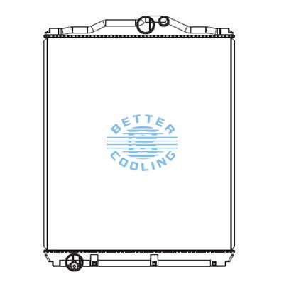 High Performance Truck Radiator For Mitsubishi Super Great (96)                                                       Super Great Kcfp543d / Fv513hr/ Fv514hr/fv 543hr(96)  Oem:  Me293421/ Me294406 /me298280/ Me298415