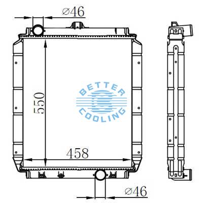 High Performance Truck Radiator For Mitsubishi  Canter 3.5 95-97 Mt Oem: Me299316