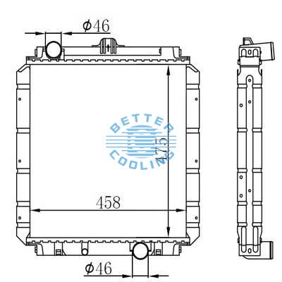 High Performance Truck Radiator For Mitsubishi Canter 3.5 95-97 Mt Oem: