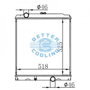 High Performance Truck Radiator For Mercedes 96--00actros Oem: 9425001203