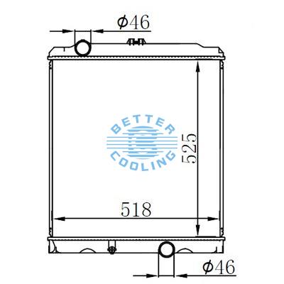 High Performance Truck Radiator For Mitsubishi Canter 4m50'99 M Oem: