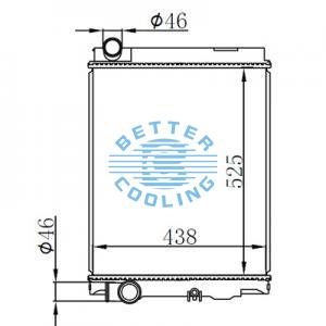 High Performance Truck Radiator For Isuzu Is N Series (94-97) Gmc W Series Diesel(94-97) Oem: 8971288870/ 8971288880