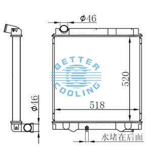 High Performance Truck Radiator For Mercedes 96--00actros Oem: 9425001203