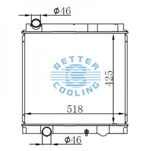 High Performance Truck Radiator For Iveco Stralis 260 S44/ S48/ S54/ S56                      Stralis 440 S35/s44/s48/s54/s56(02-) Oem: 41214447