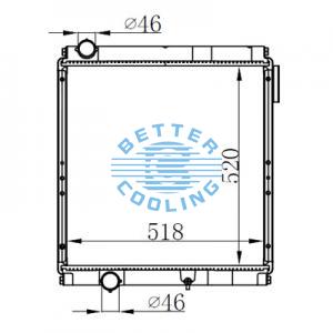 High Performance Truck Radiator For International  Oem: