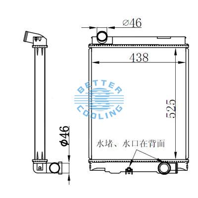 High Performance Truck Radiator For Mitsubishi  Fuso Canter Mt Oem: