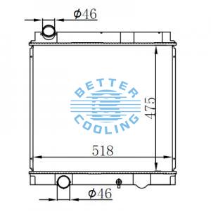 High Performance Truck Radiator For Daf  F85(92-)300/330/360/400 Oem: 1241583/1628621/1265520/1265522