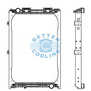 High Performance Truck Radiator For Isuzu Is N Series (94-97) Gmc W Series Diesel(94-97) Oem: 8971288870/ 8971288880