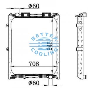 High Performance Truck Radiator For Hino Rainbow Oem: 160906040
