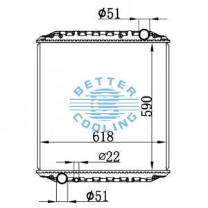 High Performance Truck Radiator For Daf  85cf(98-)  Cf85(01-) Oem: 1434917/1627415/1371372/1698298