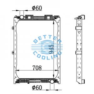 High Performance Truck Radiator For Freightliner 94--07columibia Oem: