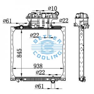 High Performance Truck Radiator For Scania 3-series (87-) Oem: 1781365