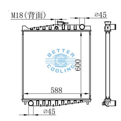 High Performance Truck Radiator For Nissan  Ud Condor Kc-mk252/211 99- Mt Oem:  21400-33z61
