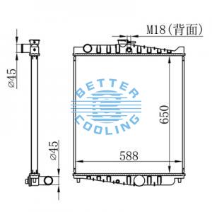 High Performance Truck Radiator For  Profia  Oem: