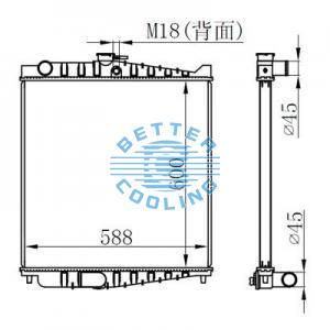 High Performance Truck Radiator For Daf  F95(87-) Oem: 0076449/1617342/1288560/1858768