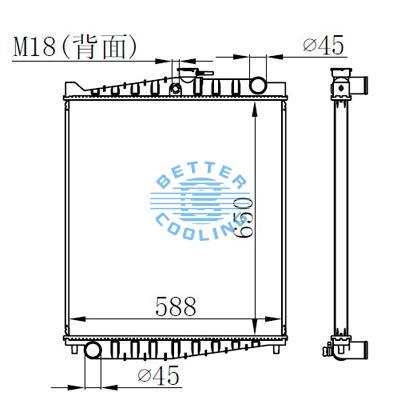 High Performance Truck Radiator For Nissan Ud Condor 99- Mt Oem: 21400-34z1b