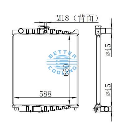 High Performance Truck Radiator For Nissan Ud Condor 99- Mt Oem: 21400-33z09/