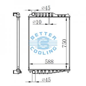 High Performance Truck Radiator For Mack Mack - Chu (2008), Chn & Gu Granite (2008 - 2010)
Volvo - Vhd Series (years: 2008 To 2010)  Oem: M5736100, M5855100, M5852100
