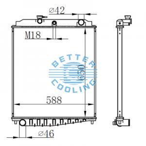 High Performance Truck Radiator For Freightliner 08-11 M2 & 106 Business Class Oem: 0525194003