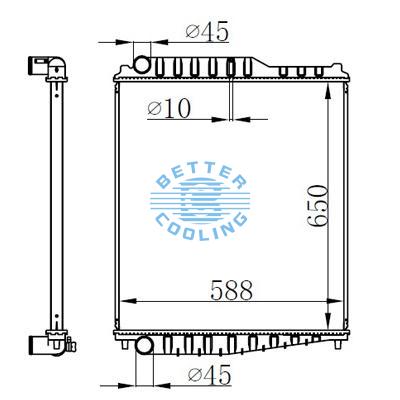 High Performance Truck Radiator For Nissan Ud Bus Oem: 21400-6z003