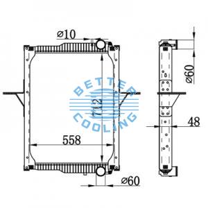 High Performance Truck Radiator For Hino Rainbow Oem: 160906040