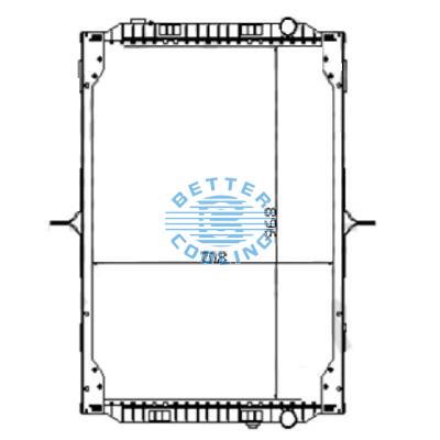 High Performance Truck Radiator For Renault/rvi Kerax-370.18 (05) Oem: 5001867855/7420809878/