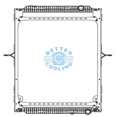 High Performance Truck Radiator For Renault/rvi Kerax 370/410/450/460/500(05-） Oem: 7420775792/7485013127/7485013126/