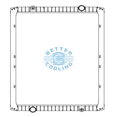 High Performance Truck Radiator For Renault/rvi Trucks G Manager 340/ Maxter Oem: 5010230474/5001834416/5001834418/5001856488