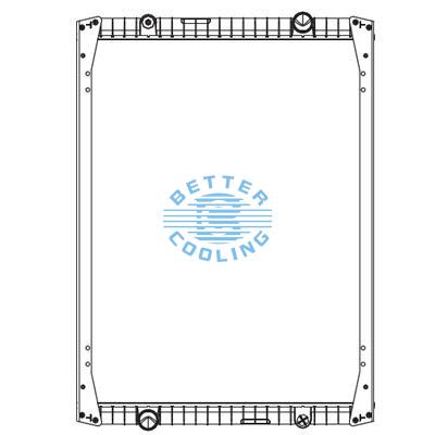 High Performance Truck Radiator For Rvi Kerax Oem: