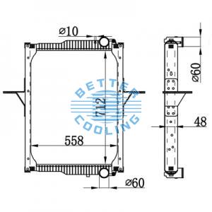High Performance Truck Radiator For Isuzu Is N Series (94-97) Gmc W Series Diesel(94-97) Oem: 8971288870/ 8971288880