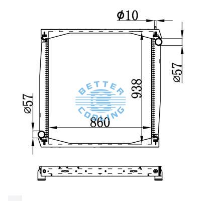 High Performance Truck Radiator For Scania  R 94/ 114/124/144/164 (95-)/                            T 94/ 114/124/144/164(95-) Oem: 1397435/1327249/1408881/1442751/1764886/1776026