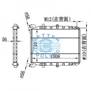 High Performance Truck Radiator For Mercedes 96--00actros Oem: 9425001203