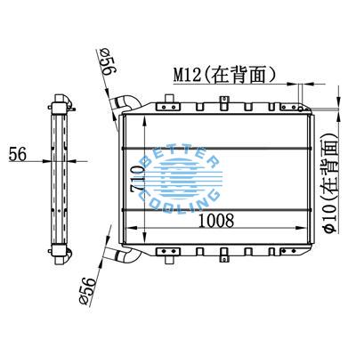 High Performance Truck Radiator For Scania P/r(95-) Oem: 1321888/371625/570451/10570459