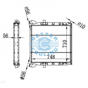 High Performance Truck Radiator For Scania P/r(95-) Oem: