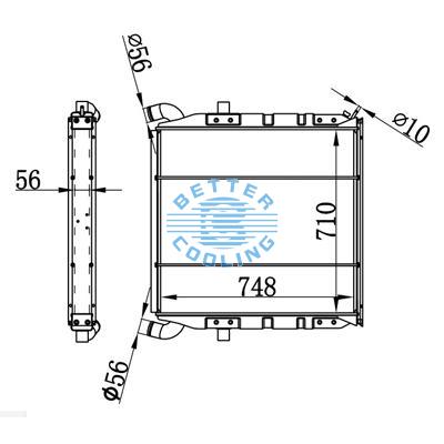 High Performance Truck Radiator For Scania P/r(95-) Oem: