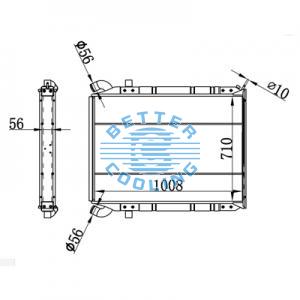 High Performance Truck Radiator For Isuzu Elf 6.8t(06-) Oem: