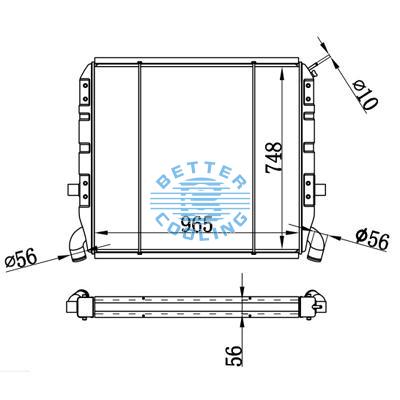 High Performance Truck Radiator For Scania P/r(95-) Oem: