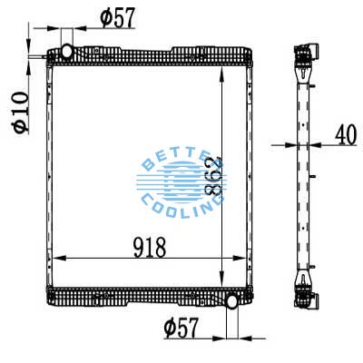 High Performance Truck Radiator For Scania  Oem: