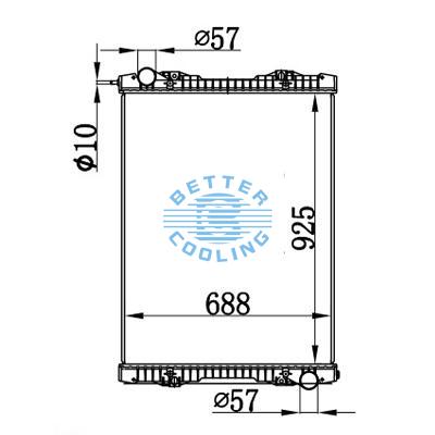 High Performance Truck Radiator For Scania P/r(95-) Oem: