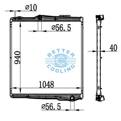 High Performance Truck Radiator For Scania 3-series (87-) Oem: 1781365