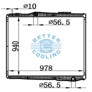 High Performance Truck Radiator For Kenworth 08--10 Oem: N3994001 F3161221202010