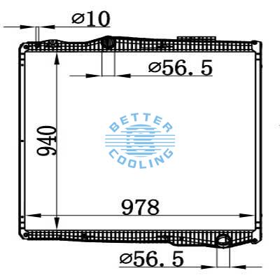 High Performance Truck Radiator For Scania 2-series (81-) Oem: 1851542