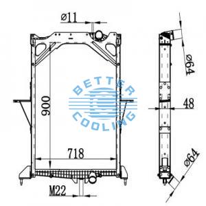 High Performance Truck Radiator For Volvo   Oem: 209565521