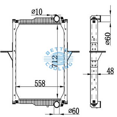 High Performance Truck Radiator For Volvo  Fl (06-) Oem: 20810091/ 7420809775/85000665