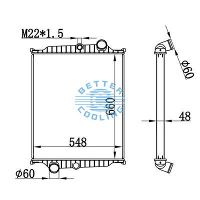 High Performance Truck Radiator For Volvo  Fi-12h Oem: