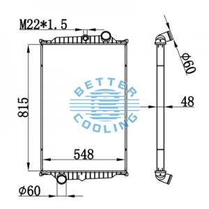 High Performance Truck Radiator For Iveco Eurotech E.24/e.27/e.30/e.34/e.38/  Eurotrakkere31/e.34/e.35/e.37/e.38/e.42/   E.44/e.47  /e.55                                           Spr2(95-) Oem: 99463232/ 99463230/500348318/93160529/8139294/