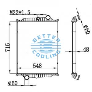 High Performance Truck Radiator For Mercedes-benz Econic 1823/1828/2628 Oem: 9575000103/9575000203